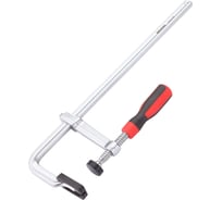 Цельнометаллическая струбцина с защитными колпачками REKON RF07-400-100 с эргономичной рукояткой из пластика 058213