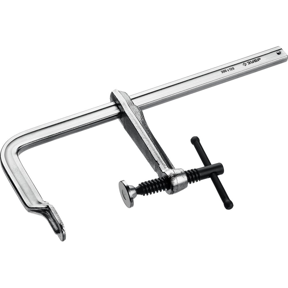 Цельнокованая струбцина ЗУБР КС-300/120 тип F, 300/120 мм 32157-120-300 ...