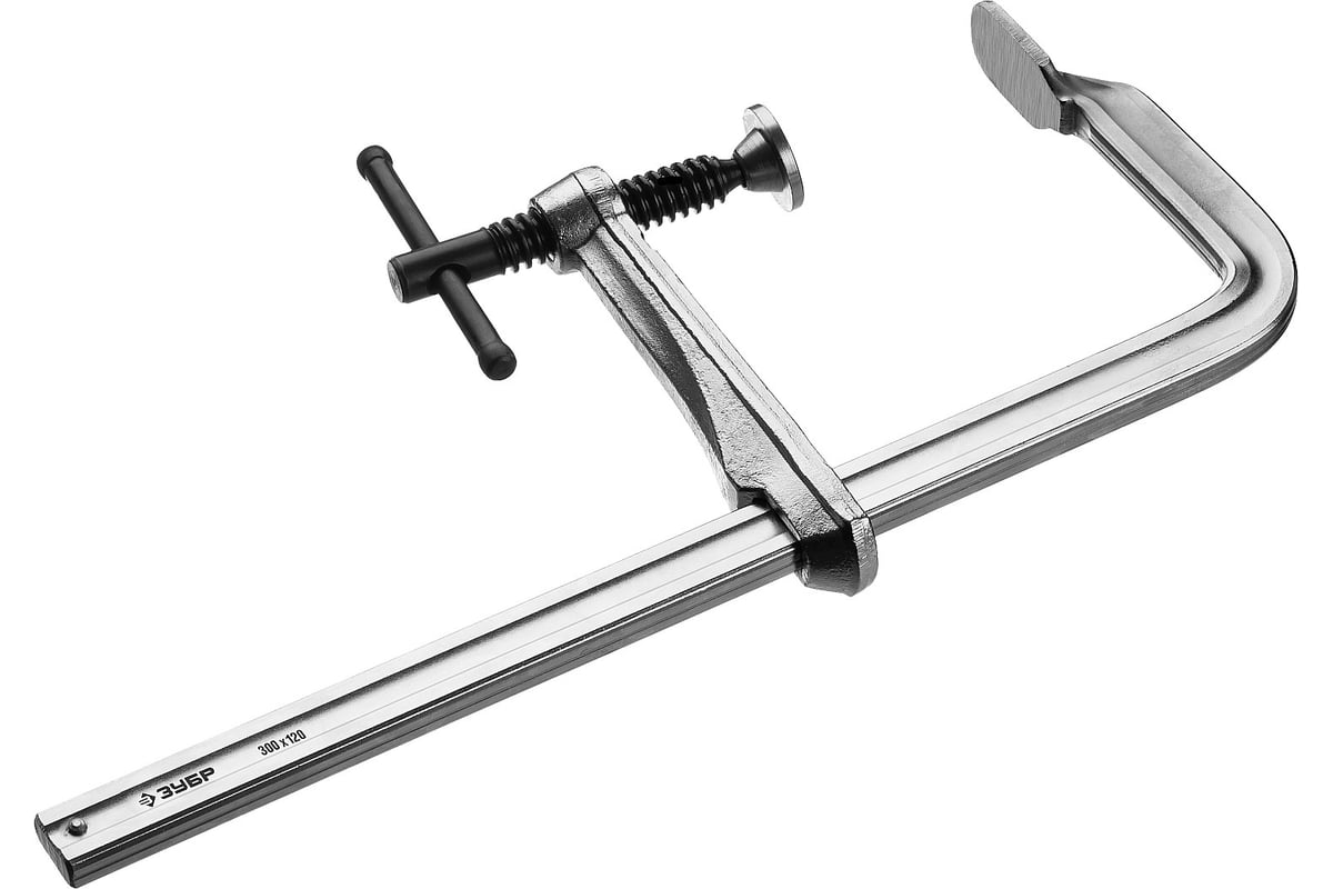 Цельнокованая струбцина ЗУБР КС-300/120 тип F, 300/120 мм 32157-120-300 ...