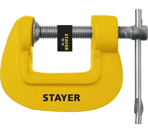 Чугунная струбцина STAYER SG-25 тип G, 25 мм 3215-025