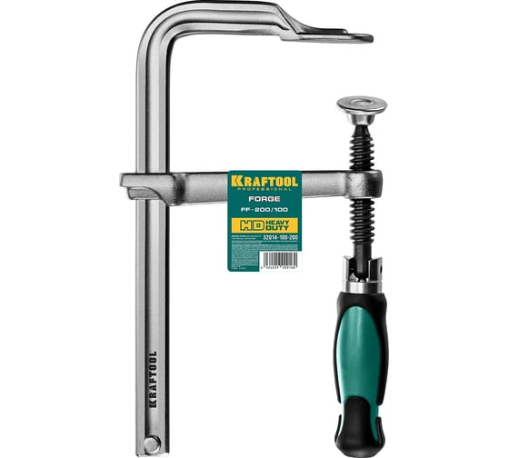 Цельнокованая струбцина KRAFTOOL Forge FF-200/100 32014-100-200