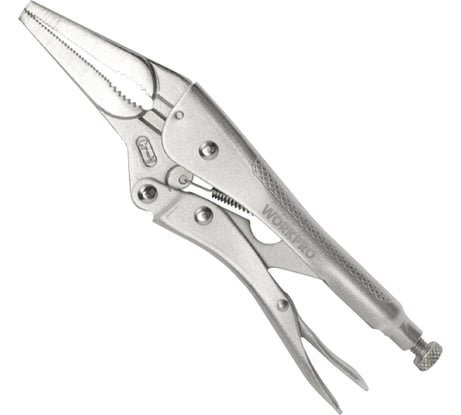 Клещи зажимные с длинными носами WORKPRO PRO 230 мм, СR-V WP231052