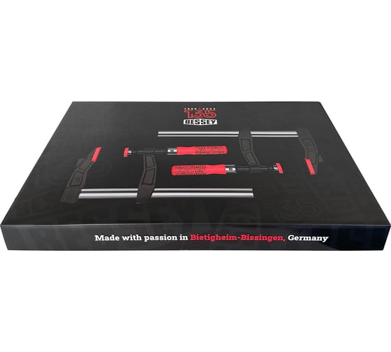 Набор струбцин BESSEY TG25 135 лет 250/120, 6 кН, деревянная ручка 2 шт. BE-TGA25SET-135