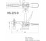 Зажим с горизонтальной рукоятью HS CLAMP HS-225-D 2
