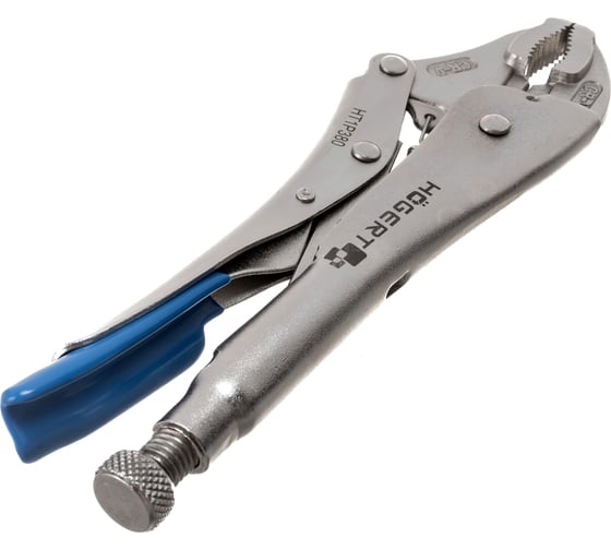 Зажимные клещи HOEGERT TECHNIK круглые губки, 250 мм HT1P380