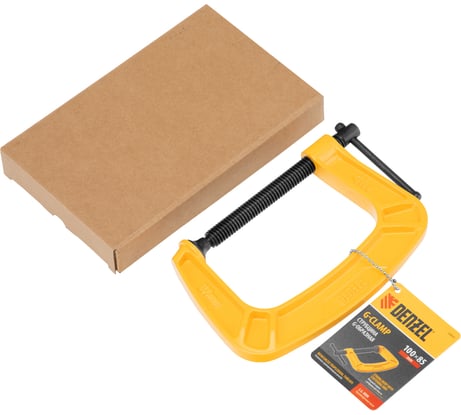 Струбцина G-образная, усиленная Denzel 100 мм 20643