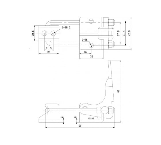 Зажим стягивающий в одной плоскости UnitMC (Усилий 190 кг) UMC-40336