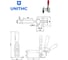 Зажим рычажный UnitMC с вертикальной ручкой (Усилие 220 кг) UMC-12130 6