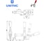 Зажим рычажный UnitMC с вертикальной ручкой (Усилие 100 кг) UMC-102B 6