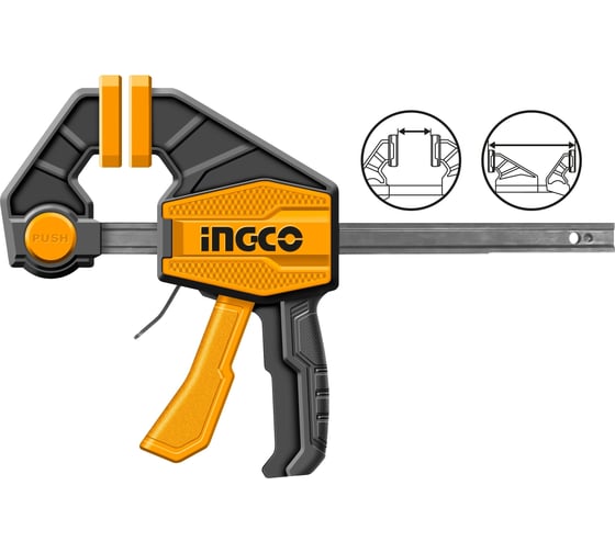Быстрозажимная струбцина INGCO 63х150 мм HQBC01601