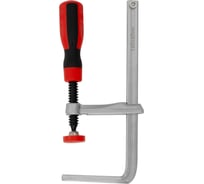 Струбцина кованая WOODWORK F-образная 160x60 с винтовой рукояткой для паза ласточкин хвост. Усилие прижима до 160 кг HTD-1660