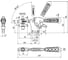 Горизонтальный прижим KUKAMET со стопором до 372 кг B112-4-L 4