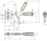 Механический горизонтальный прижим KUKAMET до 53 кг B112-0 4