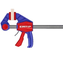 Струбцина быстрозажимная emtop Размер зажима: 63x150 мм Максимальное усилие зажима: 60 КГС ECLPQ60101