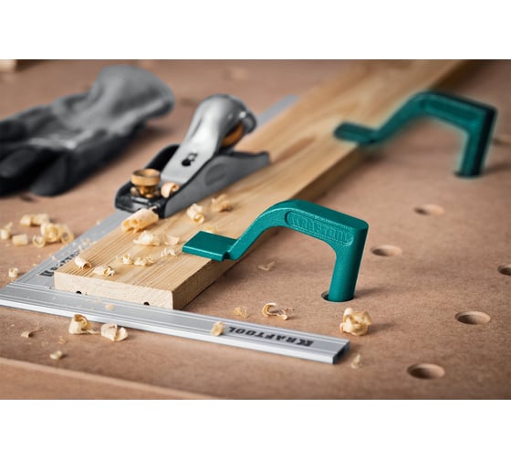 Верстачный прижим KRAFTOOL 200/110 в отверстия 20 мм Kraftflex MFT-HDC 32803