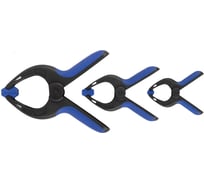 Набор быстрозажимных струбцин MOS нейлоновых 75x40 мм, 100x50 мм, 150x80 мм 59317М