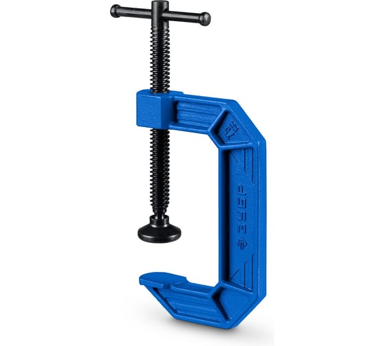 Чугунная струбцина ЗУБР ПСС-75, 75 мм, тип С (G-образная), Профессионал (32245-075) 32245-075_z03 1