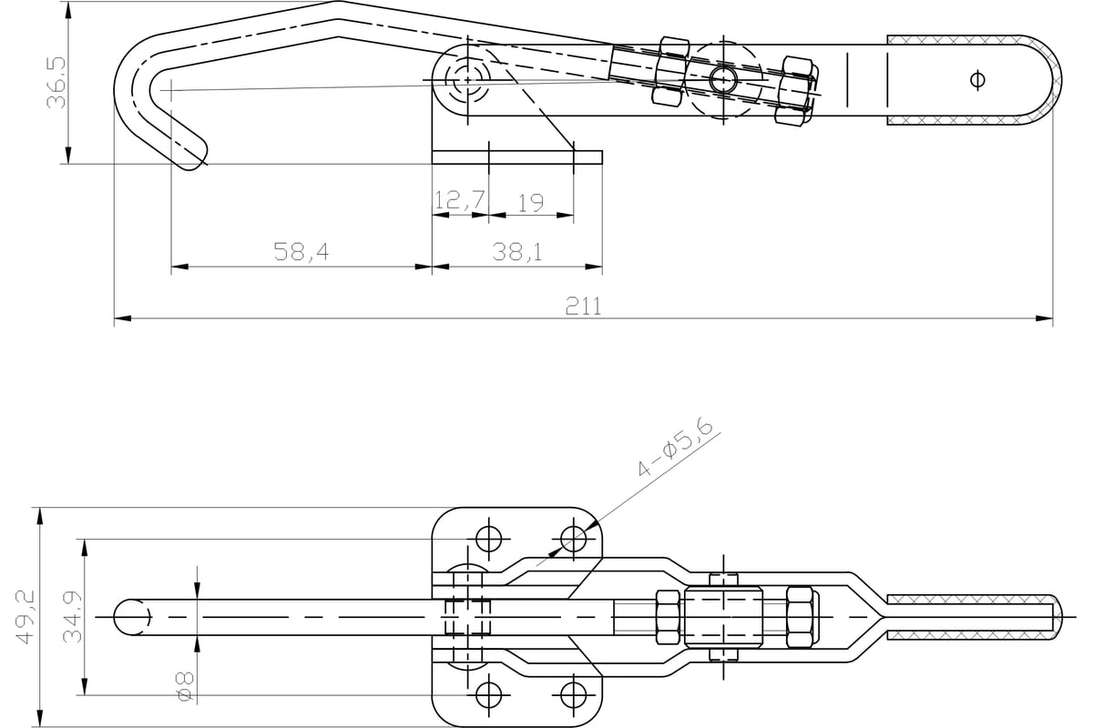 Стягивающий зажим HS CLAMP HS-451 - выгодная цена, отзывы, характеристики,  фото - купить в Москве и РФ