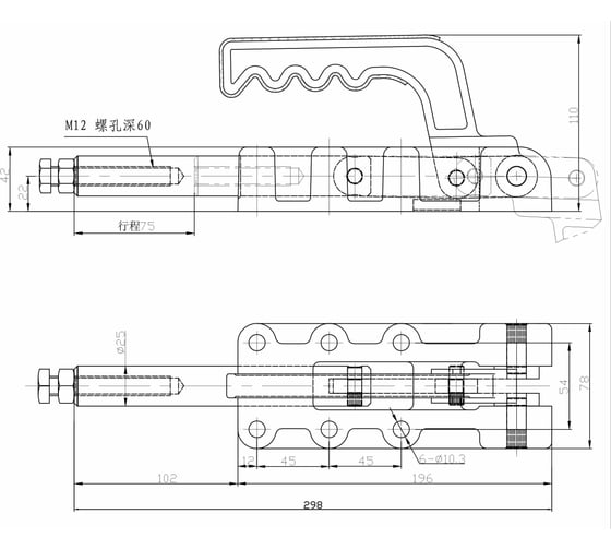 Зажим шатунного типа HS CLAMP HS-32500