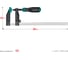 Струбцина KRAFTOOL XF-300/80 тип F 300/80 мм 32011-080-300_z01 11