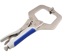 Ручной зажим АВРОРА с С-образными губками и фиксатором 275мм 40427