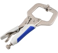 Ручной зажим АВРОРА с С-образными губками и фиксатором 175мм 40426