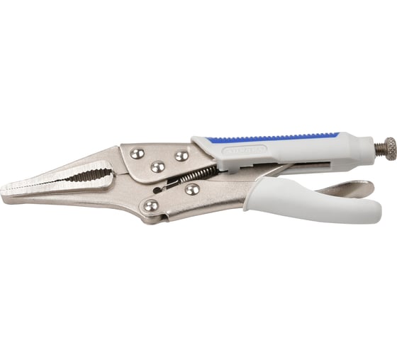 Ручной зажим с прямыми губками и фиксатором АВРОРА 220мм 40431 1