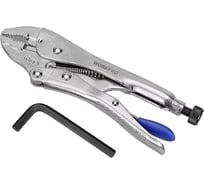 Клещи зажимные с изогнутыми губками Workpro PRO CR-V 130мм , WP231158