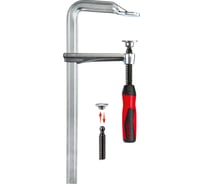 Цельнометаллическая струбцина BESSEY 400/120, усилие 6 кН, c 2-компонентной рукояткой BE-GZ40-2K