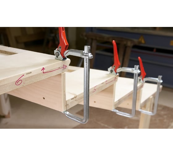 Рычажная струбцина BESSEY classiX 400/120, усилие 7.5 кН  BE-GSH40