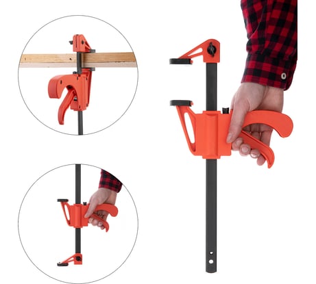 Струбцина автомат INTERTOOL 200*60мм HT-6022