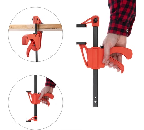 Струбцина автомат INTERTOOL 150*60мм HT-6020