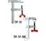Струбцина BESSEY заземляющая для сварки, с барашковым винтом 150/60, ток до 600 A BE-TP-2F 1