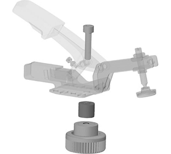 Набор зажим регулируемый вертикальный и адаптер для МФ столов BESSEY BE-STC-VH50-T20