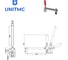 Зажим рычажный с вертикальной ручкой UnitMC (Усилие 180 кг) UMC-101D-150 8