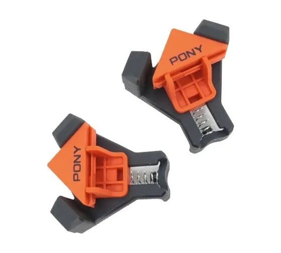 Зажим быстросъемный угловой Pony Jorgensen для рам от 4,5мм до 22мм, 2шт 9123