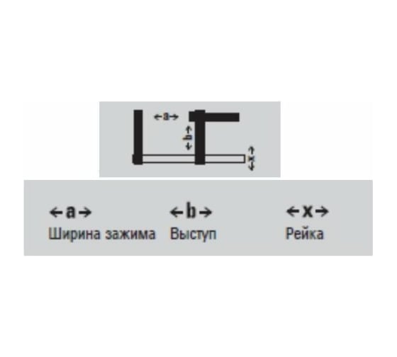 Струбцина 600/120 BESSEY BE-TPN60S12BE