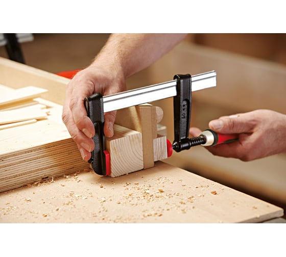 Струбцина BESSEY чугунная 200/100, 5.5 кН, 2К ручка BE-TPN20BE-2K