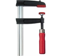 Струбцина BESSEY из ковкого чугуна 300/120, усилие 5.5 кН, с деревянной рукояткой BE-TPN30S12BE