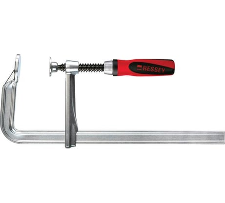 Струбцина BESSEY цельнометаллическая 160/80, усилие 6 кН, c 2-компонентной рукояткой BE-GZ16-2K