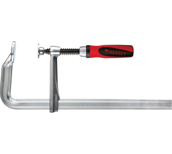 Струбцина BESSEY цельнометаллическая 160/80, усилие 6 кН, c 2-компонентной рукояткой BE-GZ16-2K 1