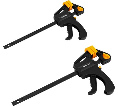 Быстрозажимная струбцина DEKO 100 мм CL100-2, 2 шт 065-0612