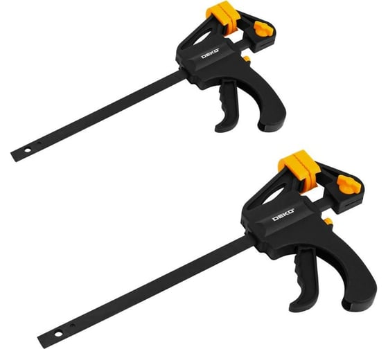 Быстрозажимная струбцина DEKO 100 мм CL100-2, 2 шт 065-0612 1