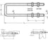 Скоба Elesa+Ganter GN 951.1-M6-32-78-ST, 3 шт 4687207697156 2