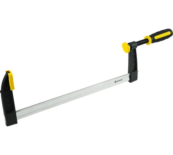 F-образная струбцина BERGER 80*300мм, зажим до 270кг BG1936