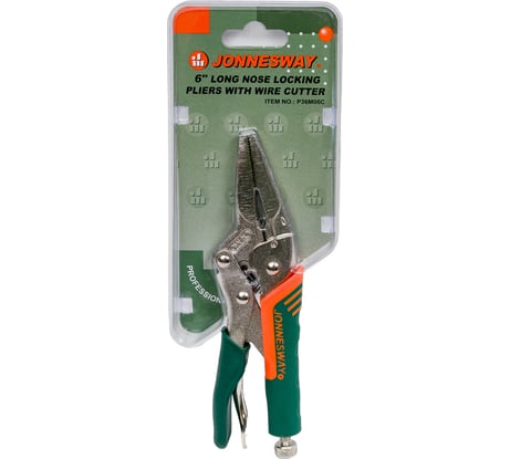 Ручные тиски "струбцина" с удлиненными губками и прорезиненными ручками Jonnesway P36M06C 160 мм 48313