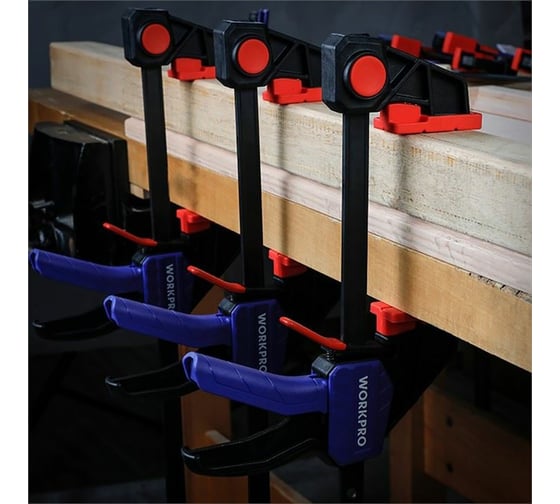 Быстрозажимная струбцина WORKPRO 60x450 мм WP232037