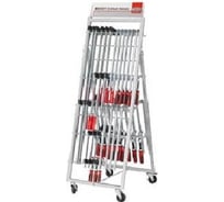 Мобильный стеллаж для струбцин с товаром BESSEY BE-ZW1-A01