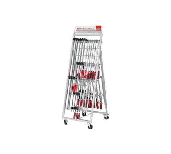 Мобильный стеллаж для струбцин с товаром BESSEY BE-ZW1-A99-2K