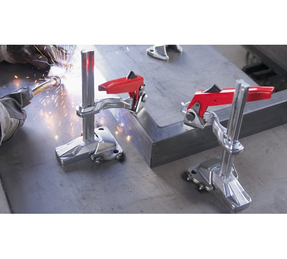 Зажим BESSEY настольный рычажный 200/100, усилие 10 кН BE-BS2N